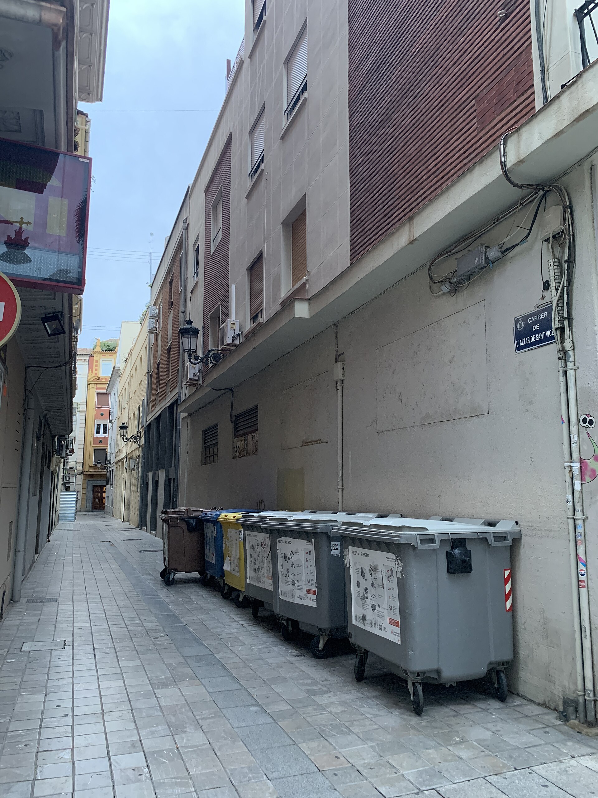 Rue typique du centre de Valencia